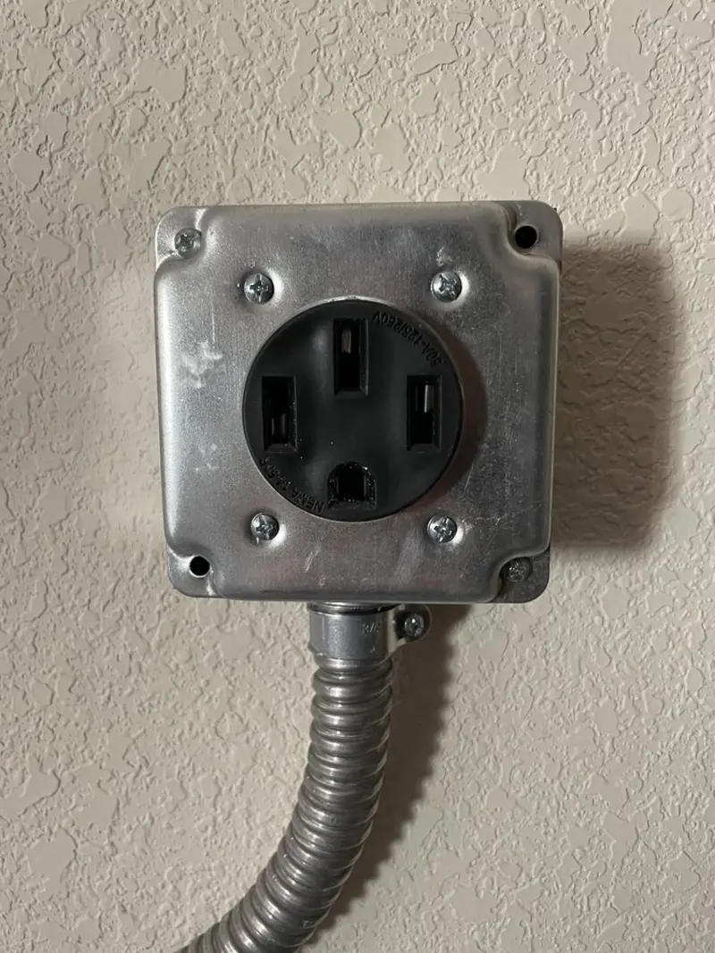 NEMA 14-50 outlet installed for Smart Home Electrical in Miles City